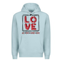 Blue Mist love all day every day Premium Hoodie - MaliasSmallBusiness