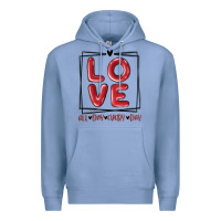 Colony Blue love all day every day Premium Hoodie - MaliasSmallBusiness