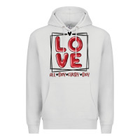 Dove Grey love all day every day Premium Hoodie - MaliasSmallBusiness