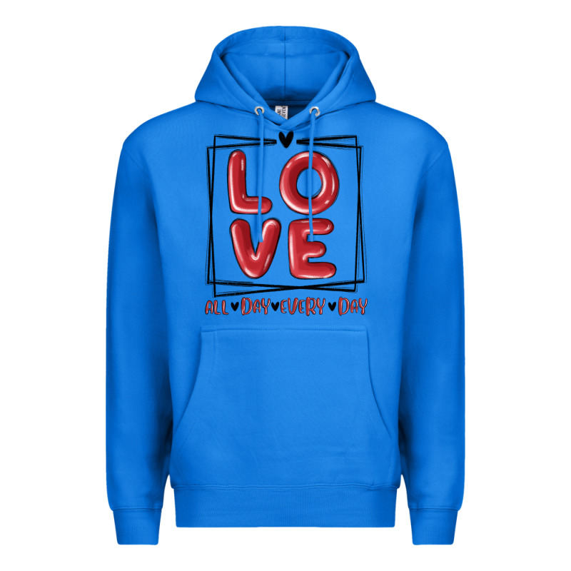 Love All Day Every Day Premium Hoodie by MaliasSmallBusiness | Teevron