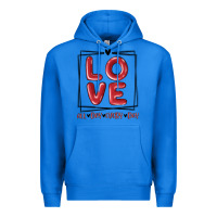 True Royal love all day every day Premium Hoodie - MaliasSmallBusiness