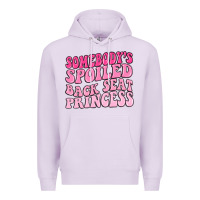 Lilac somebodys spoiled back seat princess Premium Hoodie - MaliasSmallBusiness