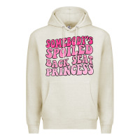Oatmeal Heather somebodys spoiled back seat princess Premium Hoodie - MaliasSmallBusiness
