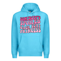 Ocean Blue somebodys spoiled back seat princess Premium Hoodie - MaliasSmallBusiness