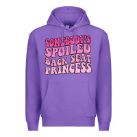 Purple somebodys spoiled back seat princess Premium Hoodie - MaliasSmallBusiness