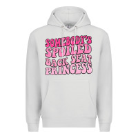 Dove Grey somebodys spoiled back seat princess Premium Hoodie - MaliasSmallBusiness