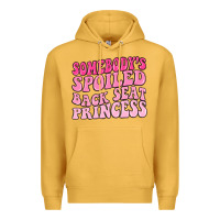 Mustard somebodys spoiled back seat princess Premium Hoodie - MaliasSmallBusiness