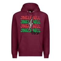 Burgundy jingle bell rock Premium Hoodie - MaliasSmallBusiness