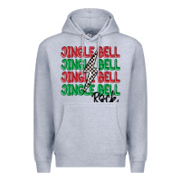Heather Grey jingle bell rock Premium Hoodie - MaliasSmallBusiness