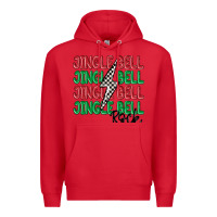 Red jingle bell rock Premium Hoodie - MaliasSmallBusiness