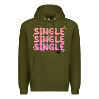 Army Green single single single af Premium Hoodie - MaliasSmallBusiness