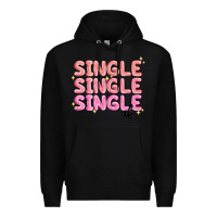 Black single single single af Premium Hoodie - MaliasSmallBusiness
