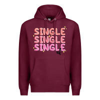 Burgundy single single single af Premium Hoodie - MaliasSmallBusiness