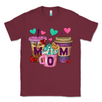 Burgundy Western Mom Coffee Cups Classic Tee - BundleAndBundleShop