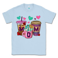 Dusty Blue Western Mom Coffee Cups Classic Tee - BundleAndBundleShop