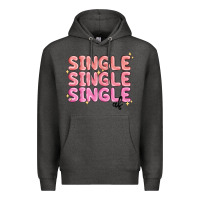 Charcoal Heather single single single af Premium Hoodie - MaliasSmallBusiness