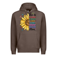 Coffee she is strong fearless warm loving mom Premium Hoodie - MaliasSmallBusiness