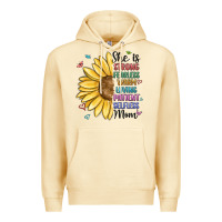 Pina Colada she is strong fearless warm loving mom Premium Hoodie - MaliasSmallBusiness