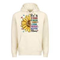Sandshell she is strong fearless warm loving mom Premium Hoodie - MaliasSmallBusiness