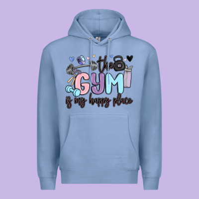 Premium Hoodie the gym is my happy place