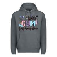 Rock the gym is my happy place Premium Hoodie - MaliasSmallBusiness