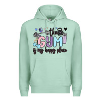 Seafoam the gym is my happy place Premium Hoodie - MaliasSmallBusiness