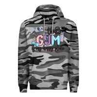 Slate Camo the gym is my happy place Premium Hoodie - MaliasSmallBusiness