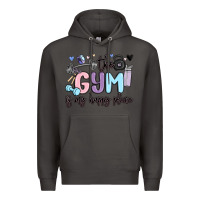 Smoke the gym is my happy place Premium Hoodie - MaliasSmallBusiness