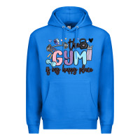 True Royal the gym is my happy place Premium Hoodie - MaliasSmallBusiness