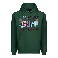 Sports Green the gym is my happy place Premium Hoodie - MaliasSmallBusiness