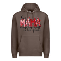 Coffee this mama wears her heart on her gleeve Premium Hoodie - MaliasSmallBusiness