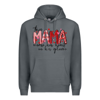 Rock this mama wears her heart on her gleeve Premium Hoodie - MaliasSmallBusiness
