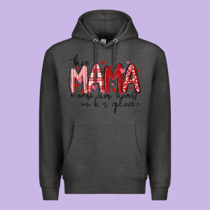 This Mama Wears Her Heart On Her Gleeve Premium Hoodie Designed By Maliassmallbusiness