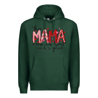 Sports Green this mama wears her heart on her gleeve Premium Hoodie - MaliasSmallBusiness