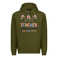 Army Green teacher plant seeds that grow forever Premium Hoodie - MaliasSmallBusiness