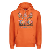 Carrot teacher plant seeds that grow forever Premium Hoodie - MaliasSmallBusiness
