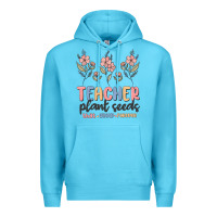 Ocean Blue teacher plant seeds that grow forever Premium Hoodie - MaliasSmallBusiness