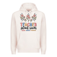 Pale Pink teacher plant seeds that grow forever Premium Hoodie - MaliasSmallBusiness