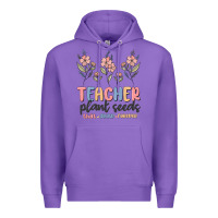 Purple teacher plant seeds that grow forever Premium Hoodie - MaliasSmallBusiness