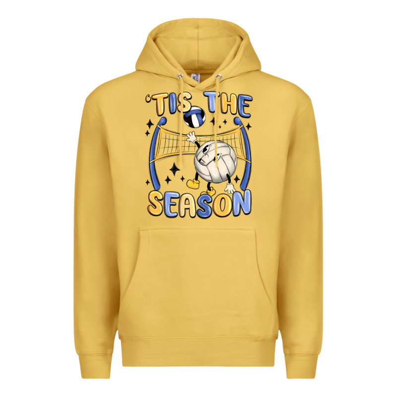 Tis The Season Volleyball Premium Hoodie by MaliasSmallBusiness | Teevron