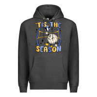 Charcoal Heather tis the season volleyball Premium Hoodie - MaliasSmallBusiness