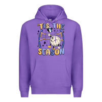 Purple tis the season volleyball Premium Hoodie - MaliasSmallBusiness