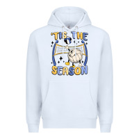 White tis the season volleyball Premium Hoodie - MaliasSmallBusiness