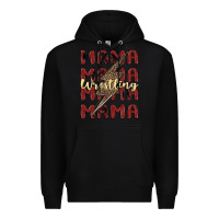 Black wrestling mama Premium Hoodie - MaliasSmallBusiness