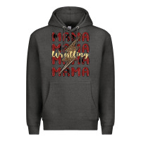 Charcoal Heather wrestling mama Premium Hoodie - MaliasSmallBusiness
