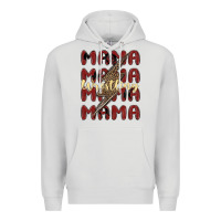 Dove Grey wrestling mama Premium Hoodie - MaliasSmallBusiness
