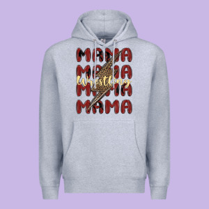 Wrestling Mama Premium Hoodie Designed By Maliassmallbusiness