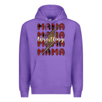 Purple wrestling mama Premium Hoodie - MaliasSmallBusiness