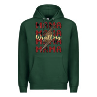 Sports Green wrestling mama Premium Hoodie - MaliasSmallBusiness