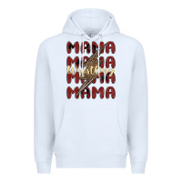 White wrestling mama Premium Hoodie - MaliasSmallBusiness